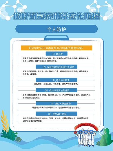 新冠疫情常态化防控系列海报