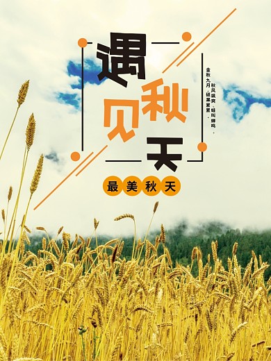 遇见秋天自由摄影图海报