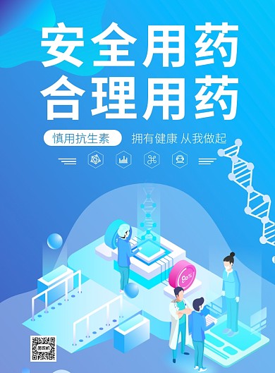 安全合理用药科普知识推广海报