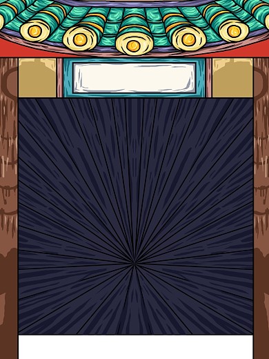 手绘国潮风牛转乾坤牛年宣传海报