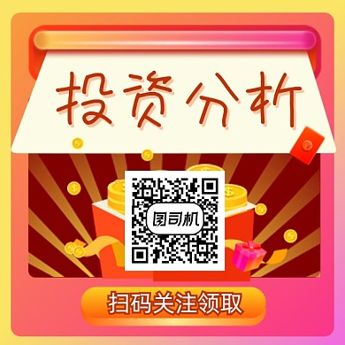 投资分析理财大气简约方形二维码