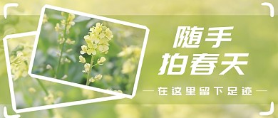 随手拍春天公众号首图