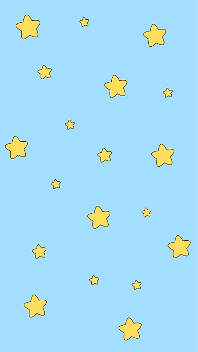 可爱星星晚安手机壁纸海报