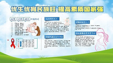优生优育知识展板