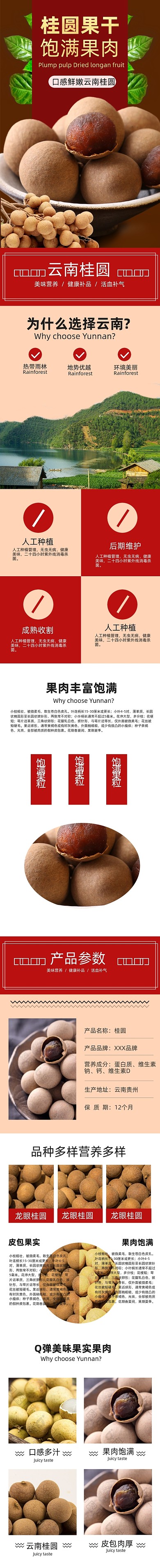 淘宝热卖龙眼桂圆美食营养绿色食品