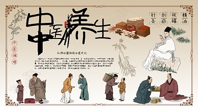 中医养生宣传展板