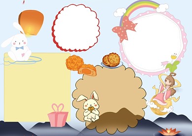 卡通中秋节手抄报版面设计