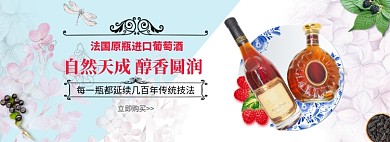 进口葡萄酒电商banner