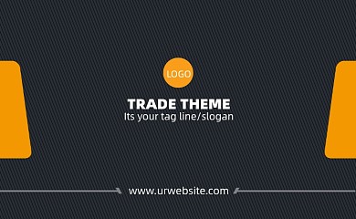 高端黄色人力资源企业名片