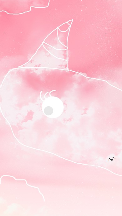 粉色怪兽云朵浪漫ins少女手机壁纸