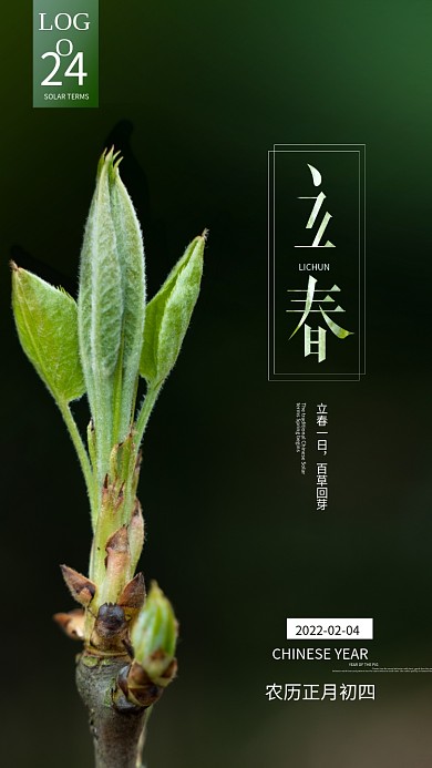 二十四节气立春节气海报