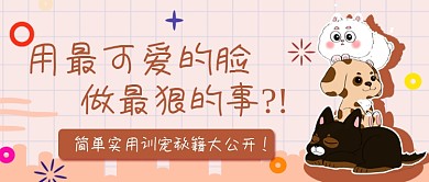 训练宠物技巧密集公众号首图