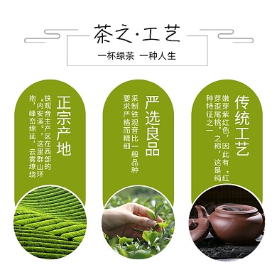 绿茶工艺介绍简约清新主图
