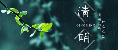 清明节绿色春天摄影图公众号首图