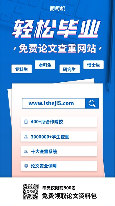 扁平化论文查重手机海报