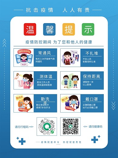 新冠肺炎病毒疫情防控指南海报防疫海报