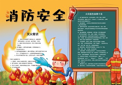校园消防安全手抄报