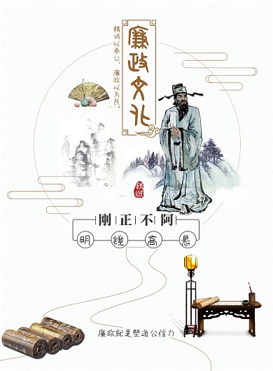 廉政文化教育系列海报