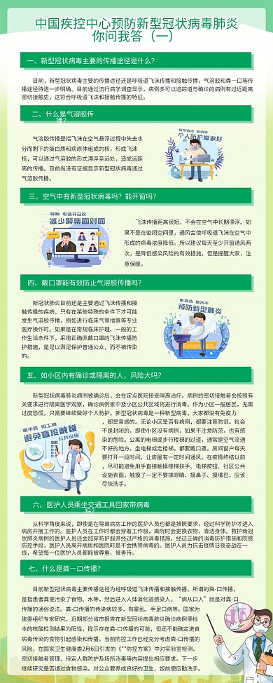 卡通肺炎疫情宣传栏防控知识展架