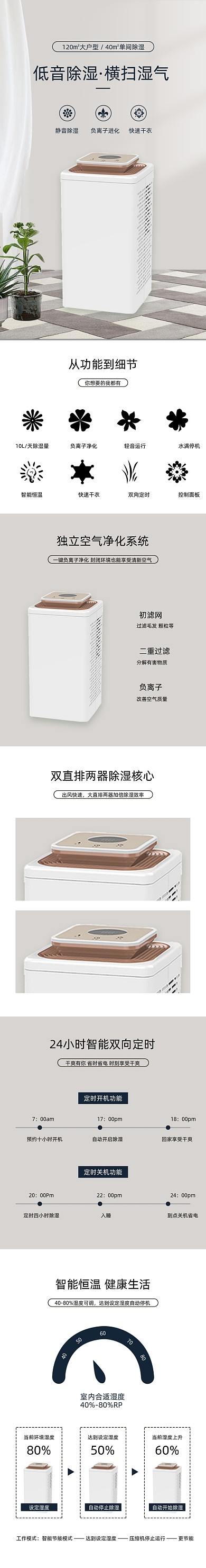 除湿机干燥除潮数码家电详情页