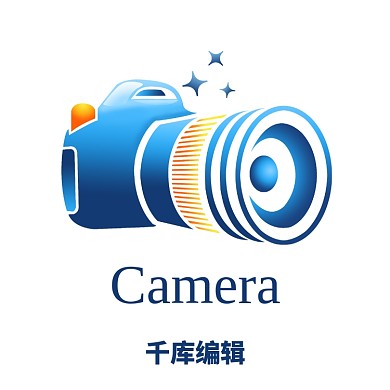 蓝色相机LOGO
