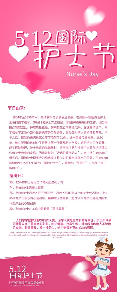 512国际护士节展架