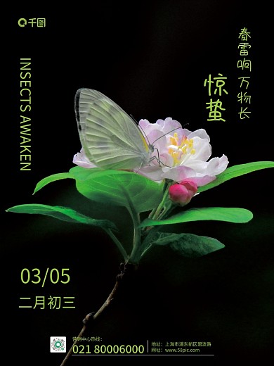 惊蛰海报24节气海报节日海报商务节日海报