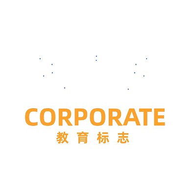 橙色教育翅膀梦想logo