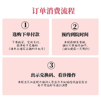 美容院整形医院流程主图模板