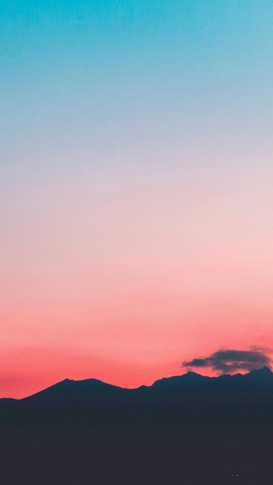 风景摄影日落粉色天空风光手机壁纸海报