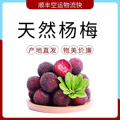 简约风水果杨梅主图