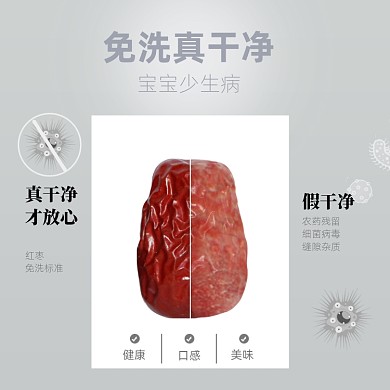 红枣灰枣产品介绍淘宝主图直通车模板