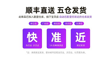 店铺快递发货通知淘宝电商横版图
