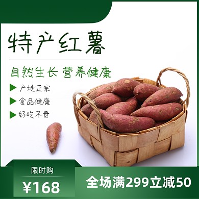 食品红薯马铃薯地瓜主图
