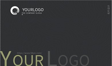 黑色商务高端名片简约大气创意名片会员卡