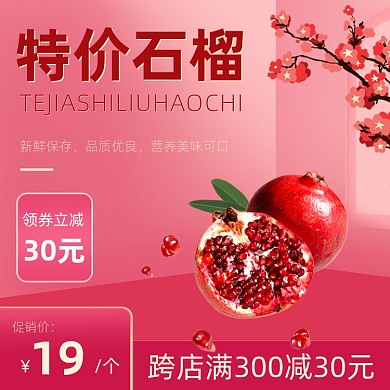 特价水果石榴红色主图直通车