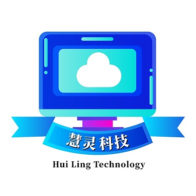 蓝色电脑科技logo