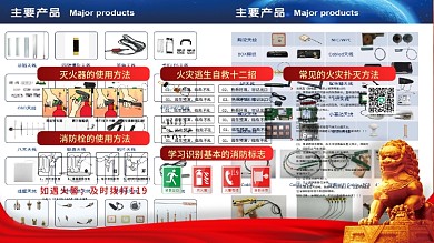 安全消防意识日常常识宣传展板