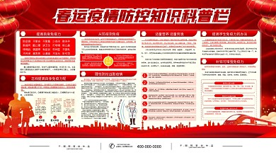 春运防疫宣传展板