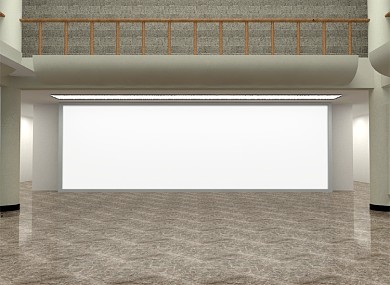 室内场景广告牌样机