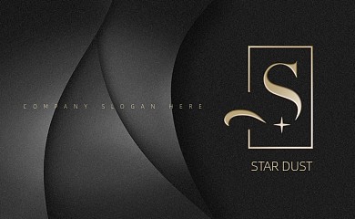 黑色时尚简约名片