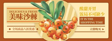 沙棘电商淘宝banner图