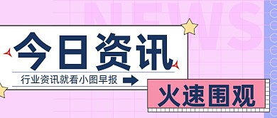 通用扁平今日资讯热门话题公众号首图