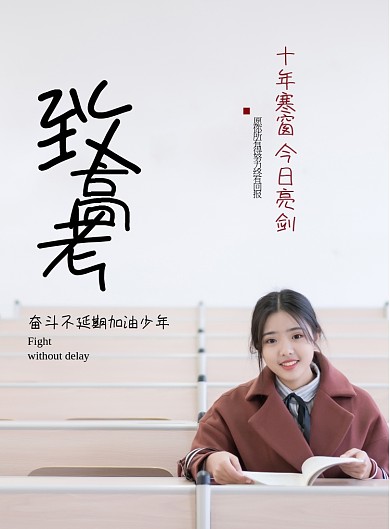 致高考十年寒读今日亮剑海报