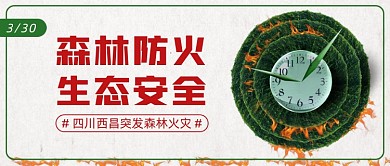 四川西昌突发森林火灾