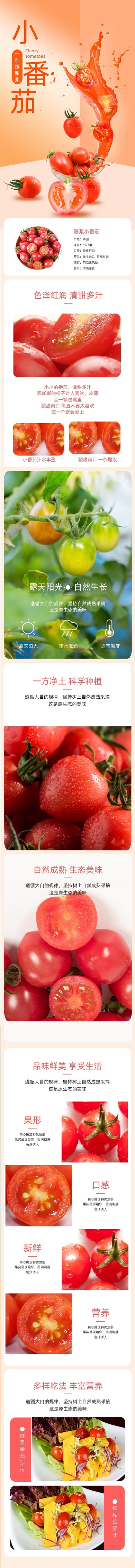 圣女果小番茄西红柿食品水果详情页