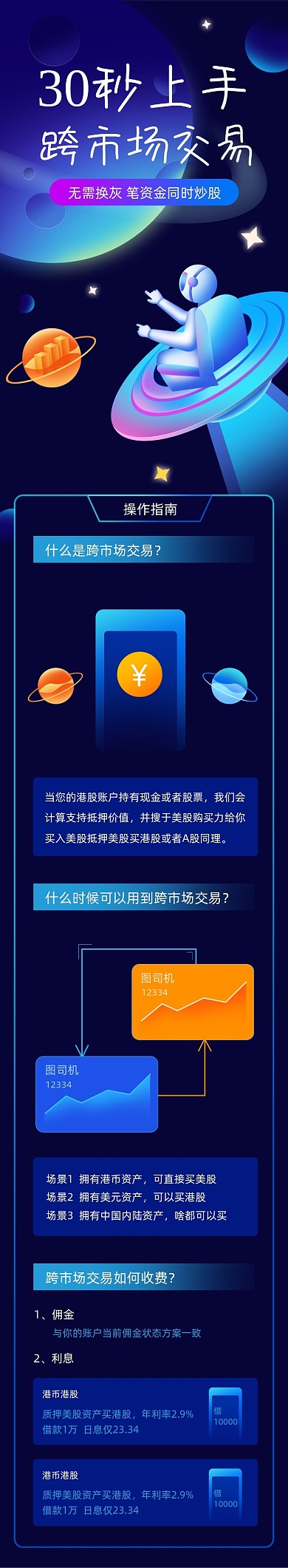 星球金融投资理财H5活动页面文章长图