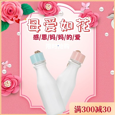 母亲节康乃馨直通车模板