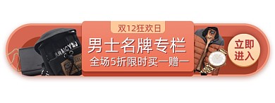 电商双十二狂欢男士品牌胶囊