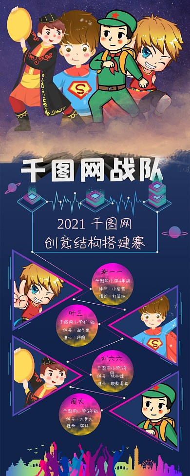 团队个人宣传易拉宝